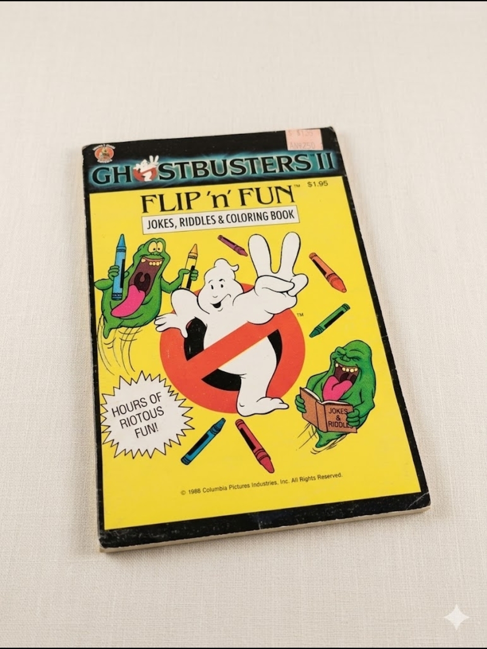 Vintage Ghostbusters II Flip 'n' Fun Jokes, Riddles & Coloring Book